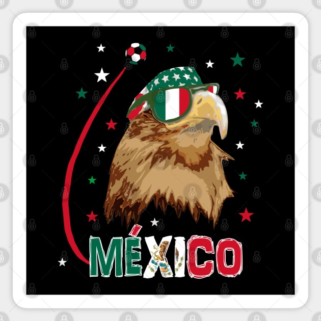 Mexico Eagle Soccer T-Shirt Sticker by Nerd_art